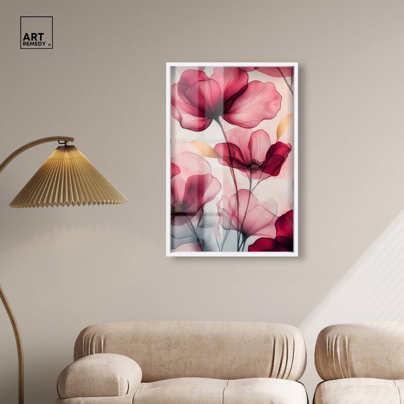 Chiffon Cherry Charm Shadowbox by Art Remedy