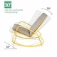 preview thumbnail 15 of 18, Patio Rocking Chair Padded Steel Rocker Chair