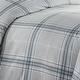 preview thumbnail 3 of 13, Vilano Ultra-Soft Plaid 3-piece Duvet Cover and Sham Set