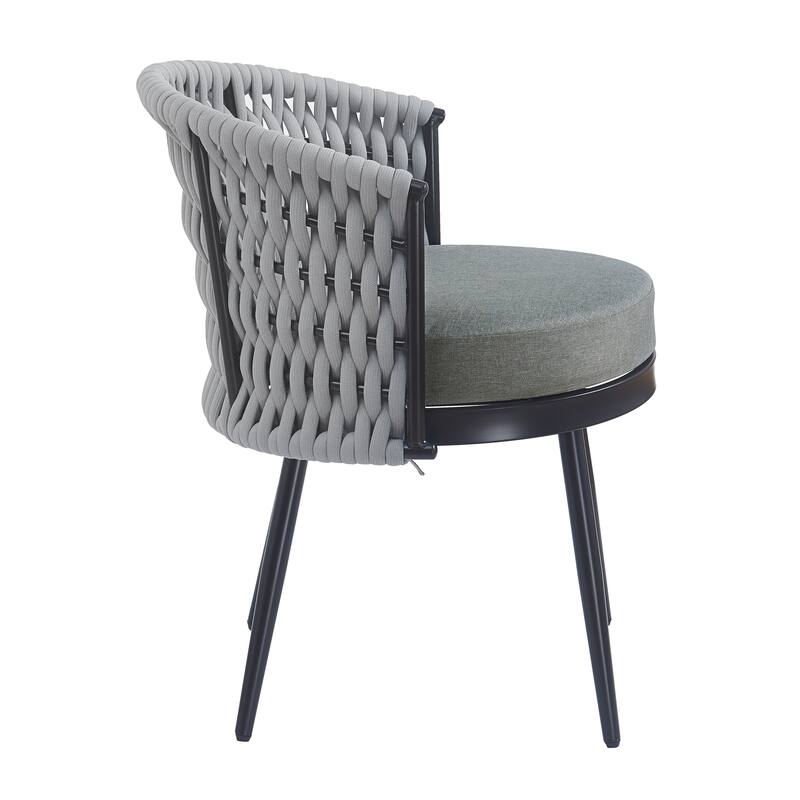 Christopher Knight Home - Tina Outdoor Dining Chair with Weather Resistant Rope and Cushions