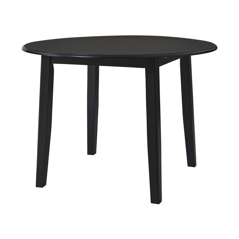 3-Piece Round Dining Table Set for 2 People, 1 Folding Wood Dining Table + 2 Upholstered Chairs, for Small Apartments