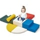preview thumbnail 2 of 38, EROMMY Soft Foam Climbing Blocks for Toddlers Ages 1-3, Indoor Baby Climb and Crawl Playset in Classic & Macaron Colors 7 PCS - Classic