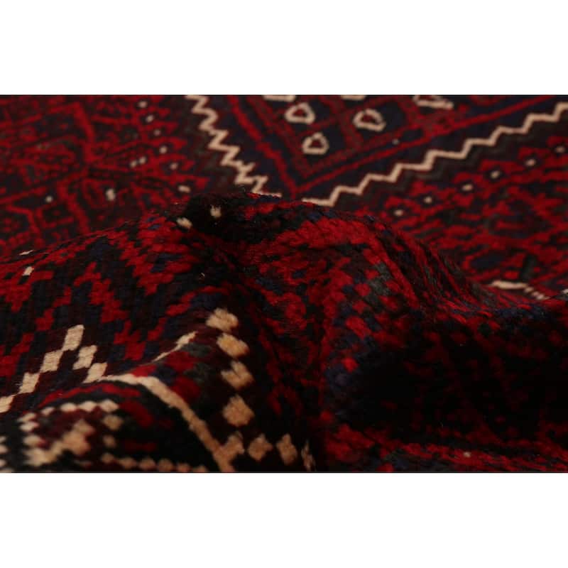 ECARPETGALLERY Hand-knotted Melis Red Wool Rug - 7'5 x 10'8
