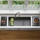 preview thumbnail 15 of 13, STYLISH 42 inch Stainless Steel 16G 70/30 Double Bowl Workstation Sink Dura-Tek