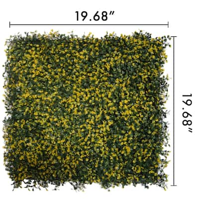 Artificial Green Foliage UV-protected for Outdoor Decor (Set of 4)
