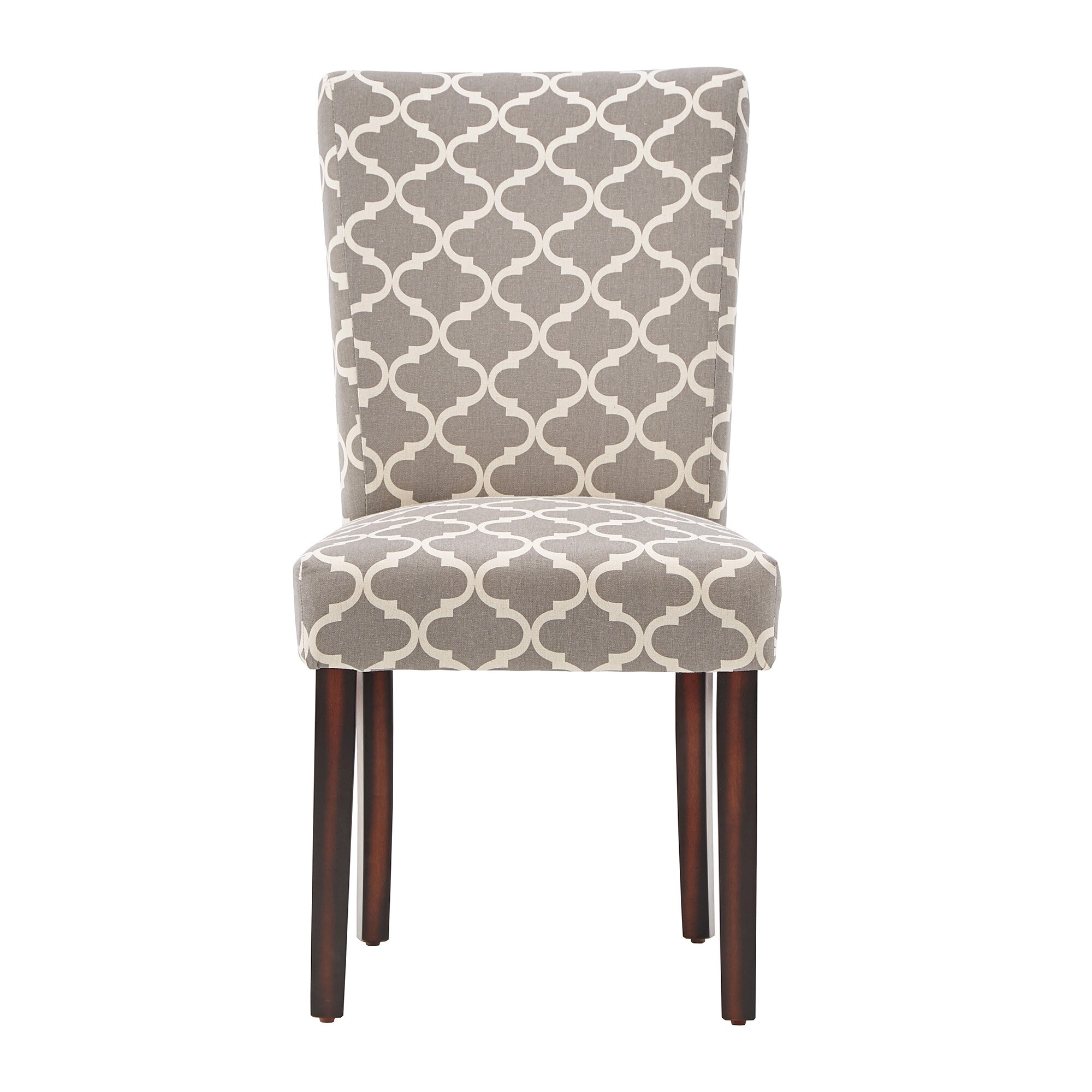 Catherine Moroccan Pattern Fabric Parsons Dining Chair (Set of