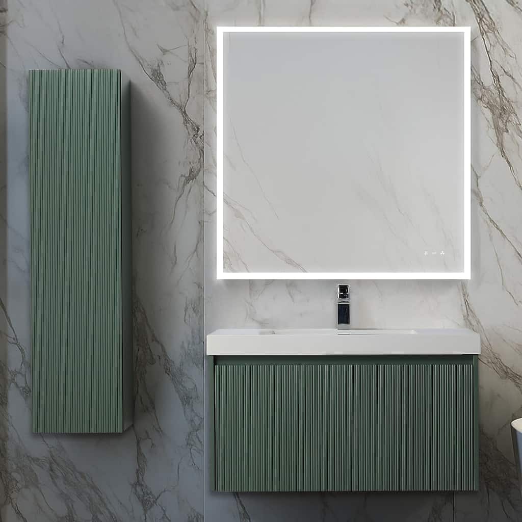 Blossom Positano 36" Floating Vanity with Sink & Side Cabinet