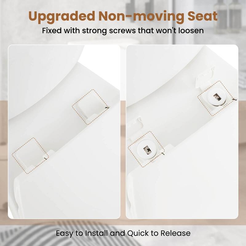 Costway Two-Piece Elongated Toilet with 17.5" ADA Comfort Chair Height - See Details