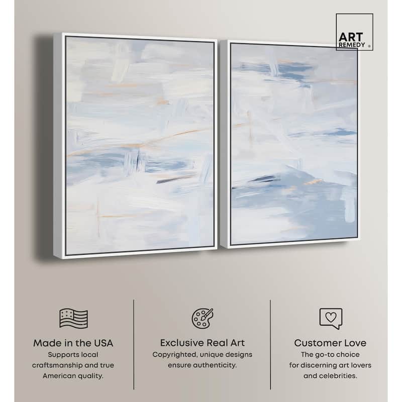 Frozen in Time I Canvas Set of 2 by Art Remedy