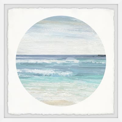 'Relaxing Beach' Framed Painting Print
