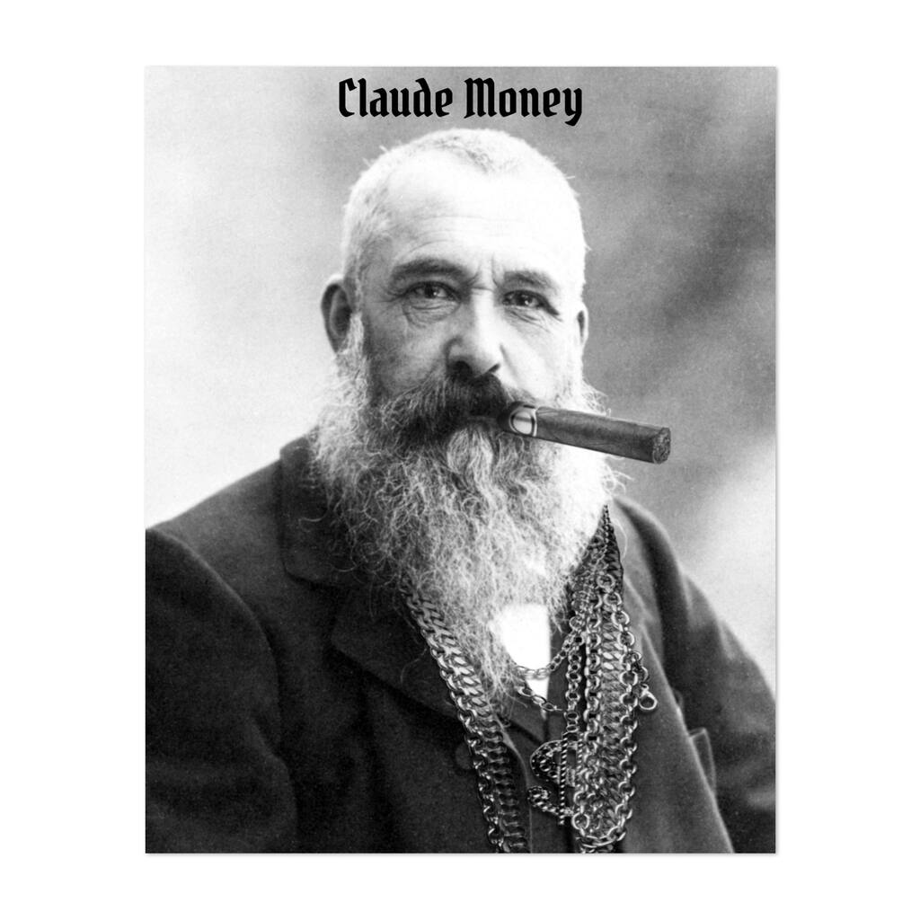 Claude Money Digital Claude Monet Dorm Art TV Movies Art Print/Poster