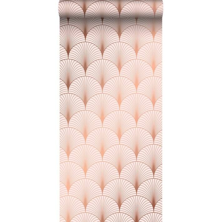 ESTA Home Lempicka Pink Art Deco Motif Wallpaper