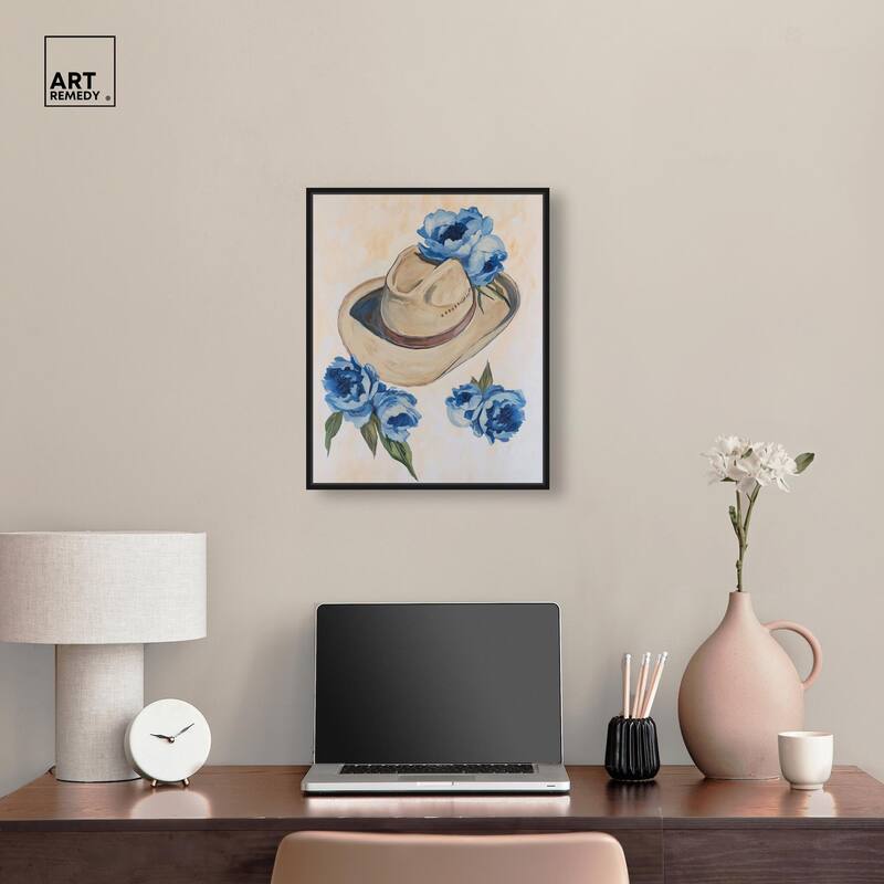 Brimming Blues I Canvas by Art Remedy