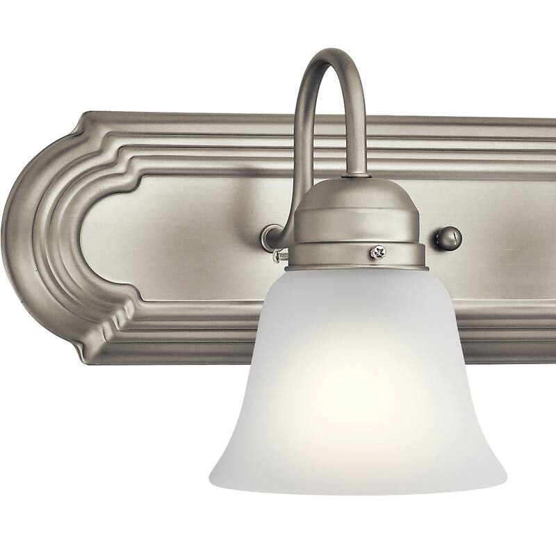 Kichler Lighting Traditional 3-light Brushed Nickel Bath/Vanity Light
