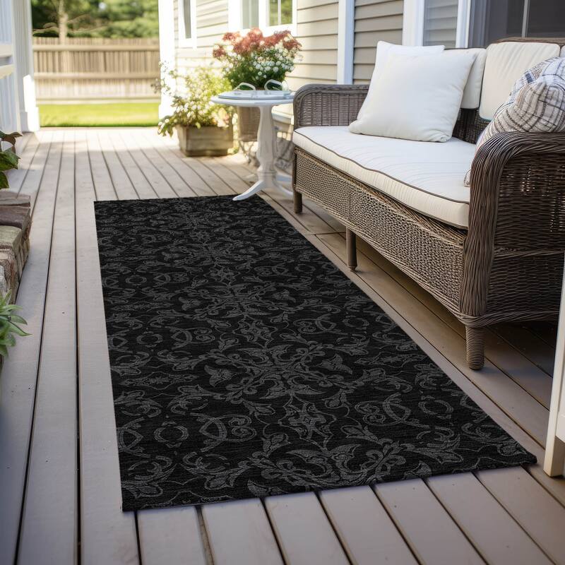 Machine Washable Indoor/ Outdoor Chantille Traditional Medallions Rug