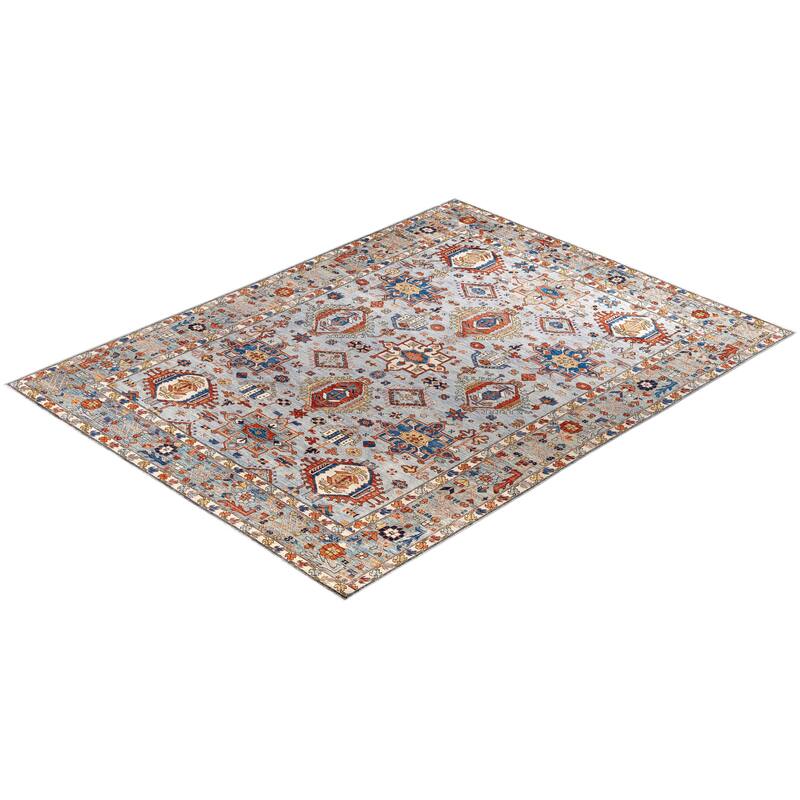 Serapi One-of-a-Kind Hand-Knotted Area Rug - Gray - 9' 0" x 12' 0"