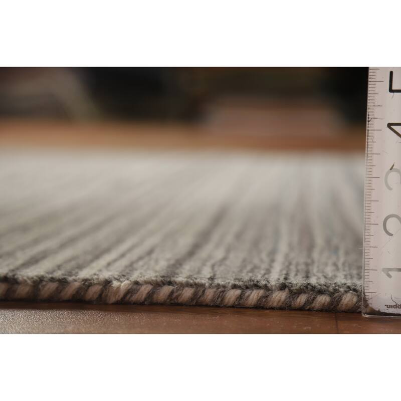 Hand Knotted Oriental 100% Wool Carpet Tribal Animal Pictorial Greys & Charcoal Gabbeh Area Rug - 7' 8'' X 5' 0''
