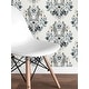 preview thumbnail 3 of 6, NextWall Spring Damask Peel and Stick Wallpaper - 20.5 in. W x 18 ft. L