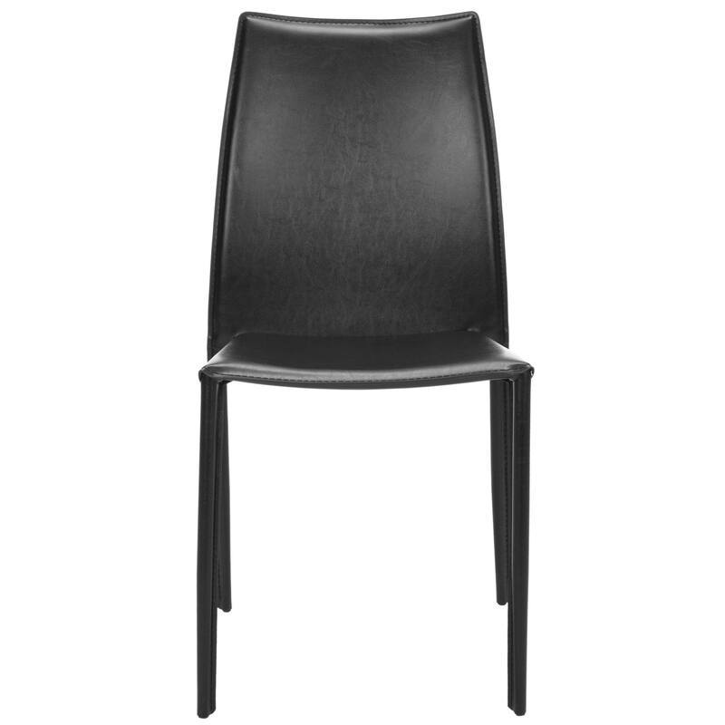 SAFAVIEH Laurene Metropolitan Jazzy Vinyl White Dining Chair (Set of 2) - 18.9" x 22.8" x 35.8" - 19Wx23Dx36H