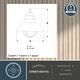 preview thumbnail 6 of 6, Harwich 1 Light Bronze Coastal Outdoor Barn Dome Pendant Clear Glass - 10-in W x 10.75-in H x 10-in D