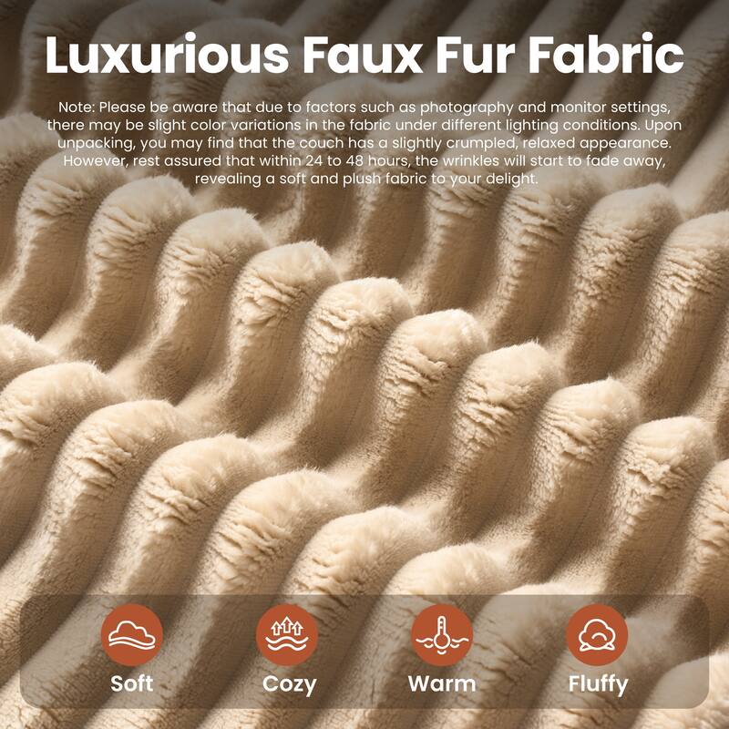 ​​OVIOS Lazy Chaise Lounge Sofa with Ottoman​