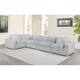 Option Light Gray 3 Chairs 2 Armless