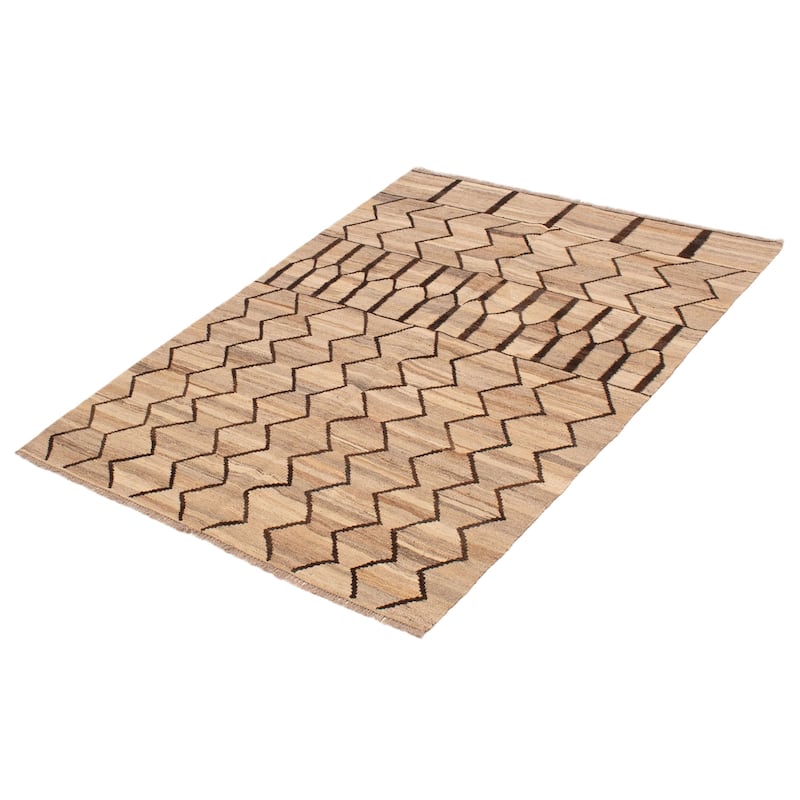 Sivas Khaki Kilim 4'9" x 6'6" - 4'9 x 6'6