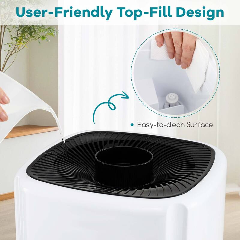 Costway 2200 sq.ft Whole House Humidifier 5.5Gal Top Fill Cool Mist - See Details