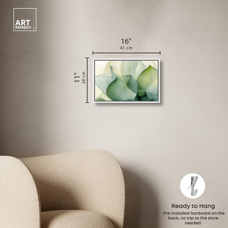 Translucent Floral Layers Canvas by Art Remedy