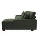 preview thumbnail 78 of 132, 118" W Corduroy L-shape Modular Sectional Sofa with Pillows