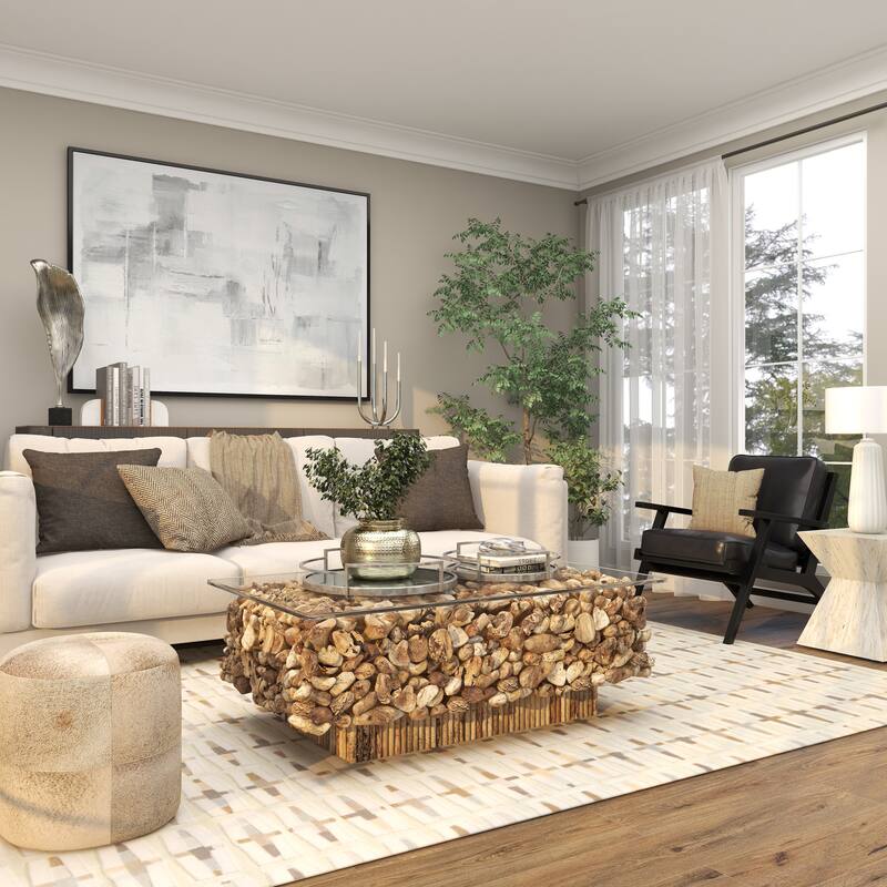 Stainless Steel Mirrored Living Room Decor Tray - Set of 2 Silver or Gold - Roche River Decor