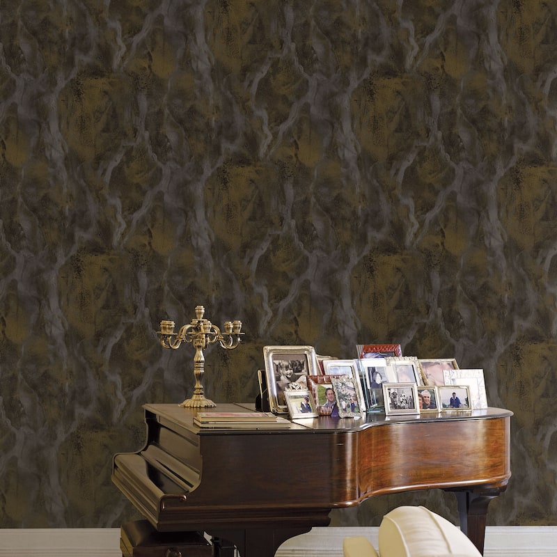 Galerie Wallcoverings Italian Design Collection Italian Marble Effect Vinyl on Non-woven Matte Wallpaper Roll Double Width