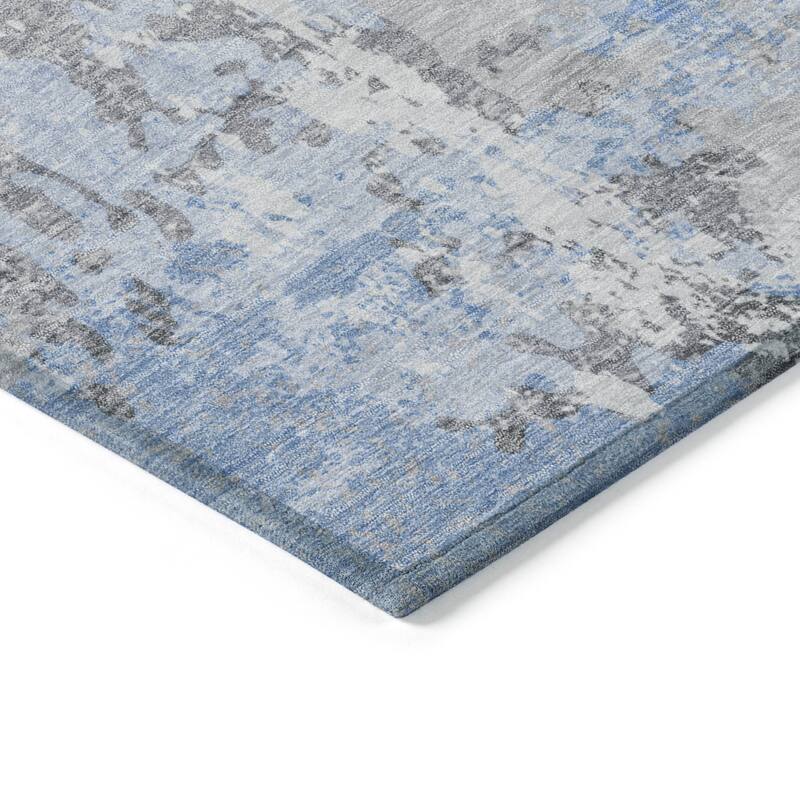 HomeRoots Abstract Transitional Rectangle Outdoor Rug
