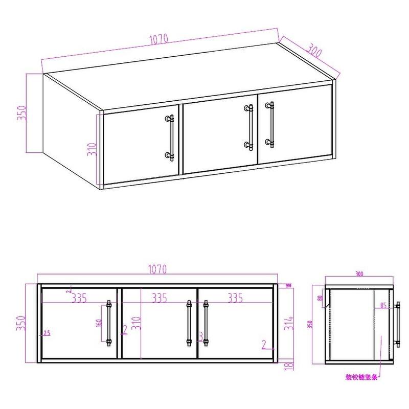 Victoria 42'' R Wall-Mounted Vanity Set with Motion Sensor LED light Top Cabinet