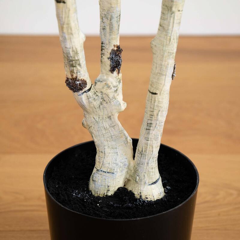 Potted Birch Artificial Tree - 7' - Green