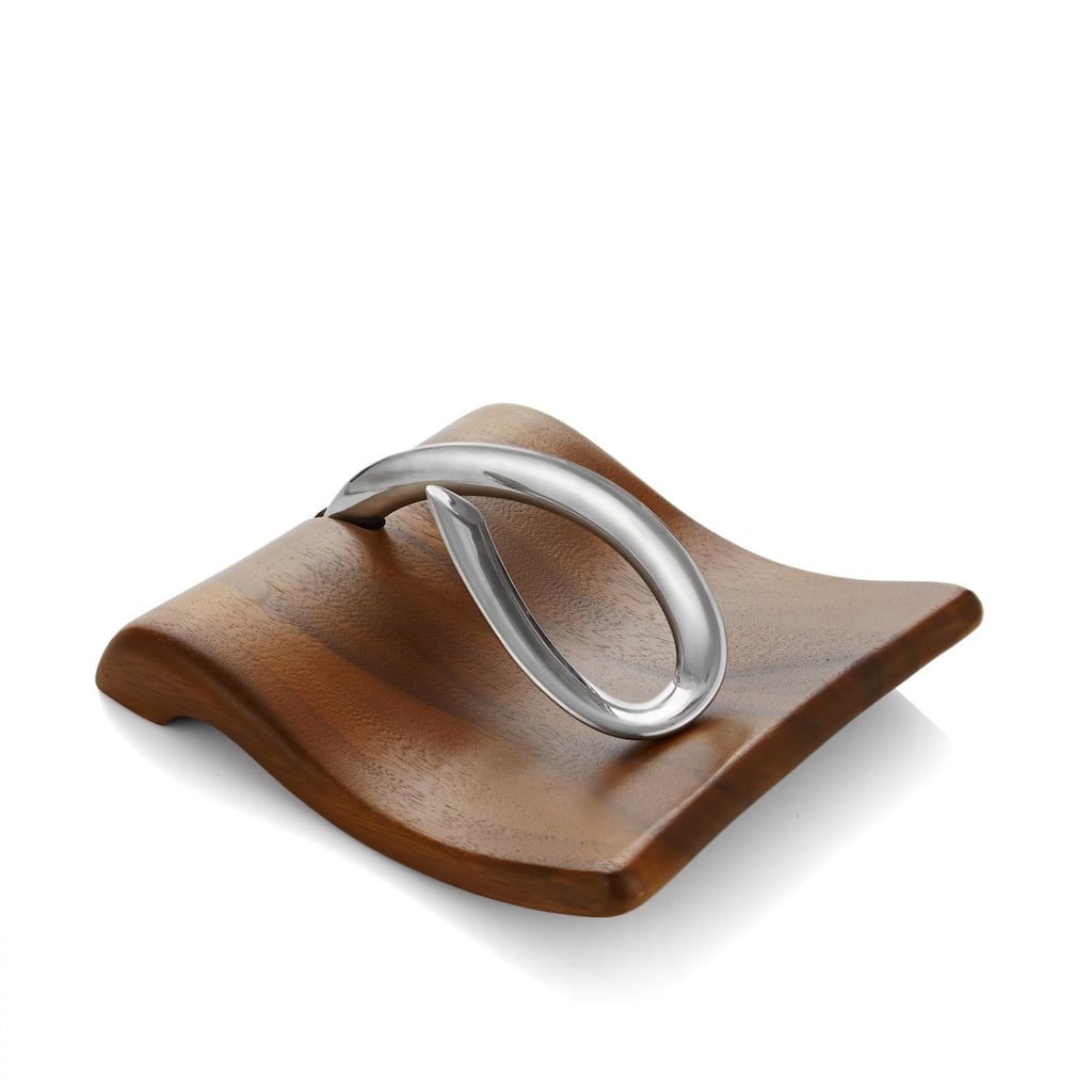 Nambe Breeze Napkin Holder - 9”L x 7.5”W