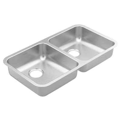 Moen GS20265B 2000 Series 32-3/8" Undermount Double Basin Stainless