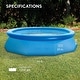 10ft Round Inflatable Pool w/Quick Setup & 23