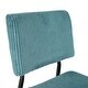 preview thumbnail 5 of 9, Green Fabric Dining Chair Dressing Chairs Stool Side Chairs Set of 2