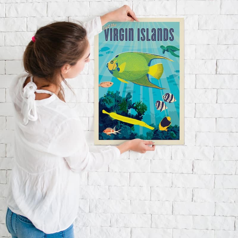 Virgin Islands Tropical Fish By Joel Anderson Poster Art Print 