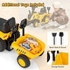 preview thumbnail 7 of 7, Kids Ride on Tractor Licensed Caterpillar with Detachable Trailer No Power - 36.5" x 11.5" x 17.5" (L x W x H)