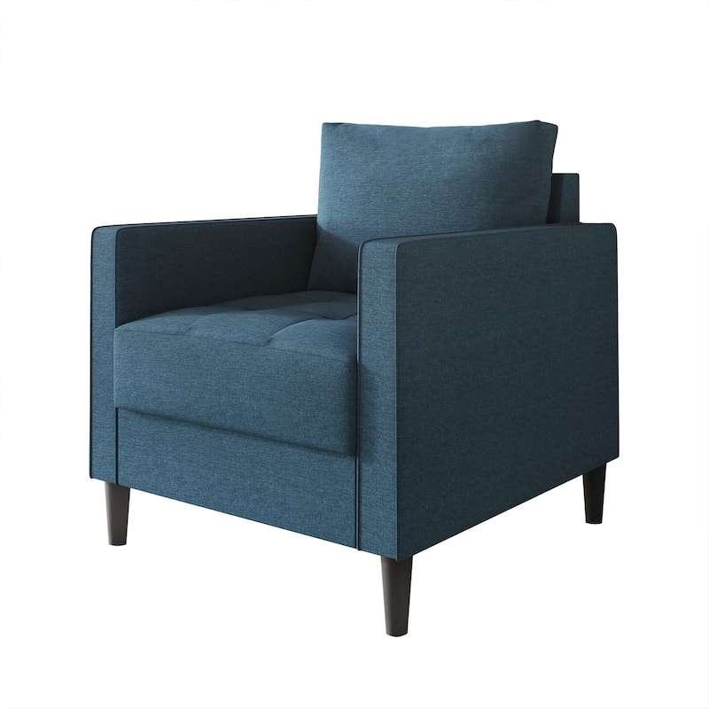 CraftPorch Contemporary Minimalist Linen Upholstered Arm Chair