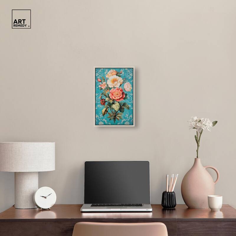 Floral Azure Ascent II Canvas by Art Remedy