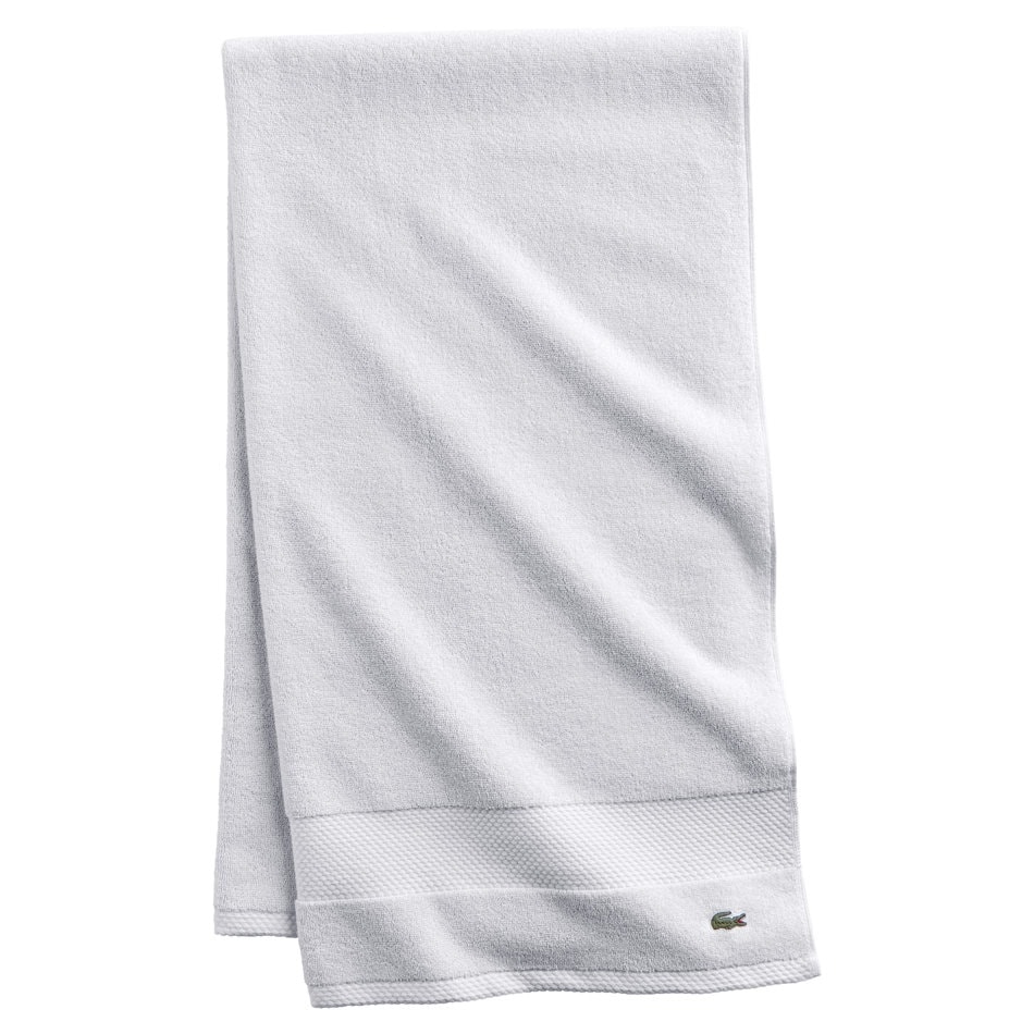 Lacoste Bath Towel Embroidered Logo Blue