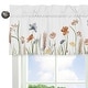preview thumbnail 4 of 4, Boho Floral Garden Flower Girl Window Curtain Valance Sage Green Watercolor Bohemian Floral Farmhouse Vintage Shabby Chic Nature