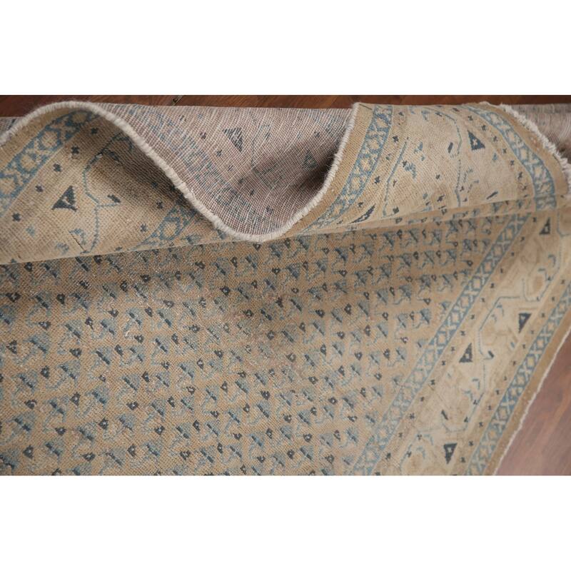 Hand Knotted Oriental 100% Wool Carpet Traditional All-Over Beige & Ivories Botemir Area Rug - 5' 10'' X 4' 11''