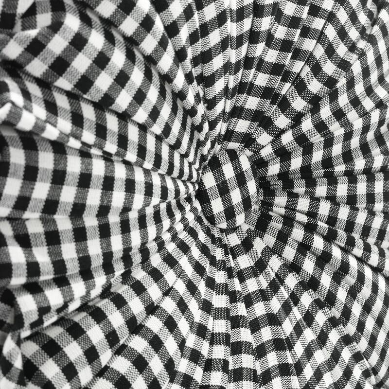 Lush Decor Gingham Check Yarn Dyed Pleated 14 inch Decorative Throw Pillow