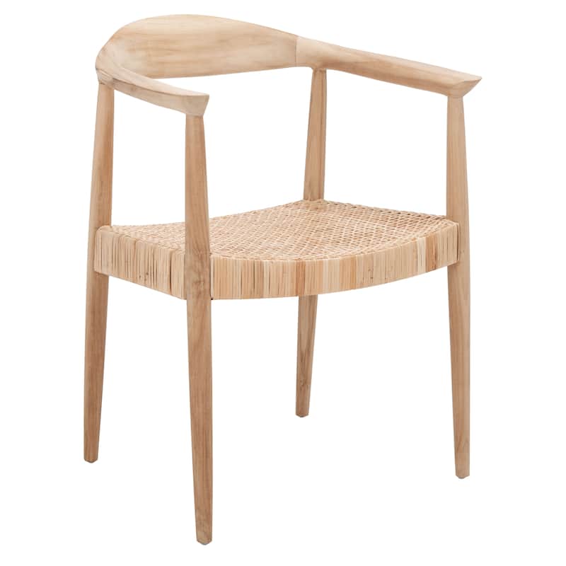 SAFAVIEH Altha Rattan Peel Accent Chair - 24.8" W x 18.9" L x 30.7" H - 25Wx19Dx31H