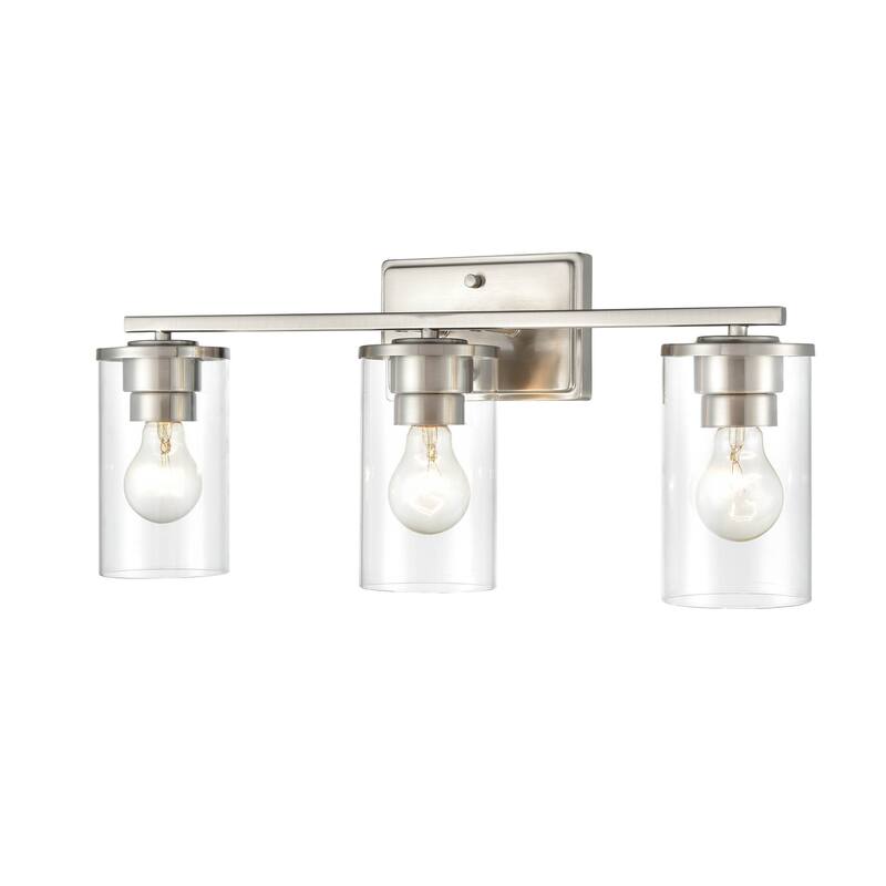 Millennium Lighting Verlana 3-Light Bathroom Vanity Fixture in Multiple Finishes with Clear Glass Shades