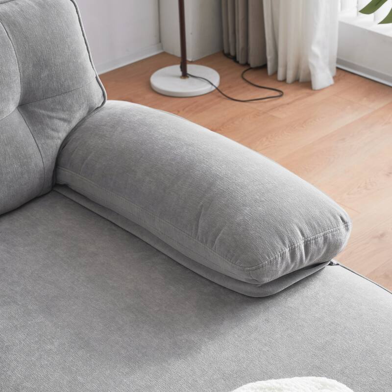 Modern Sectional Sofas Couches Velvet L-Shaped Couches